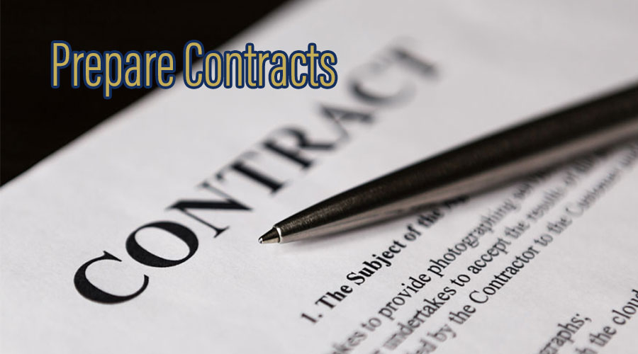 准备合同